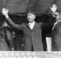 The Honorable Elijah Muhammad addressing a large crowd