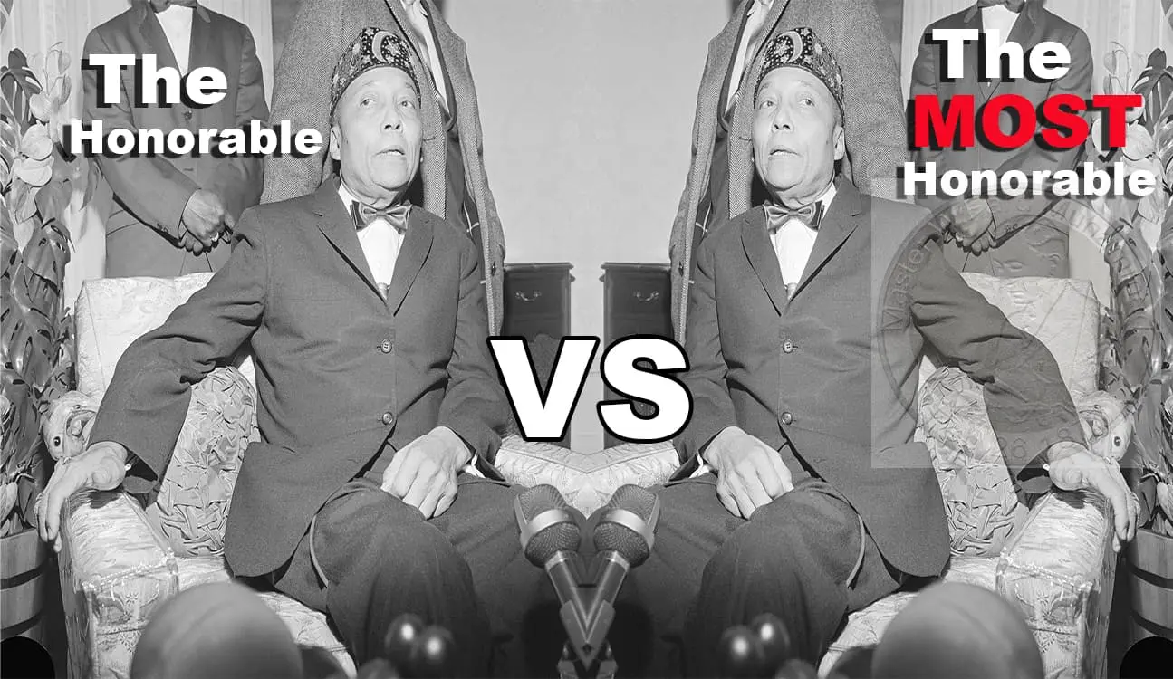 The Honorable vs The Most Honorable